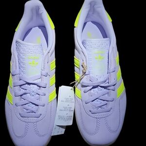 Adidas Women's Gazelle Indoor Silver Dawn/Solar Yellow/Gum